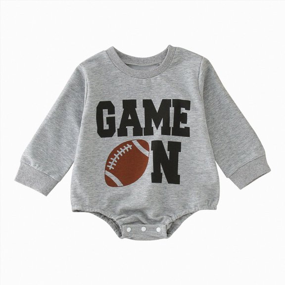 YDFCWX Baby Long Sleeve Romper Baby Boy Clothes Infant Print Romper Stripe Sleeve Outfits Fall Winter Baby Clothing Jumpsuit GY2,0-6 Months