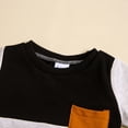 thumbnail image 4 of Toddler Boy Clothes Kids Boys Summer Cotton Solid Short-sleeved Sports 0 6 12 18 24 Months 2T 3T Pajamas Tops Sweat Outfit 2-Piece Set, 4 of 9