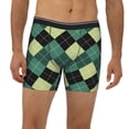 thumbnail image 4 of Rocae Green Squares for Stretch Moisture-Wicking Underwear,Men's Underwear Boxer Briefs X-Large, 4 of 9