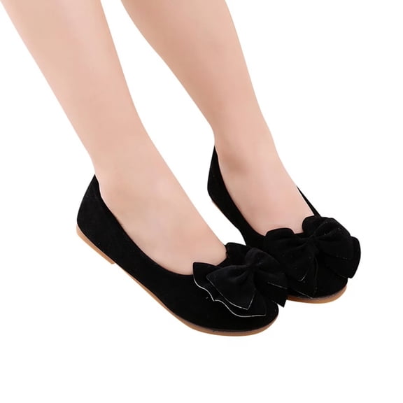 Shoes for Kids, Girl School Shoes, Toddler Girl Shoes, Toddler Dress Shoes Flower Girl Shoes for Weeding Baby Cute Mary Jane Shoes Ballet Flats for Walking,Casual Shoes, Black US-5C/EU-21