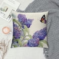 thumbnail image 2 of JEUXUS  Flower Pillow Cases Vintage Spring Blossom Pillow Covers  Green Plants Butterfly Hyacinth Floral Rustic Farmhouse Decor Rectangular Throw Lumbar Pillow Cover for Couch Sofa, 2 of 5