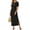 Black, variant on Arach&Cloz Women's Wool Blend Lightweight Summer Casual T Shirts Maxi Dress 2025