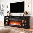 thumbnail image 2 of HOMCOM Modern Electric Fireplace TV Stand for TVs Up to 80 Inches, Black, 2 of 9
