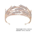 thumbnail image 3 of Shisuyan 1 Pce Style Baroque Couronne de Mariée Robe de Mariée Coiffe Couronne Brillante Femme Tiare, 3 of 8