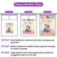 thumbnail image 5 of Freedom Pomeranian on Independence Day 4th of July Cozy Fleece Blanket Pom Dog Lover Gifts Warm Soft Throw Blanket - 01005, 5 of 5