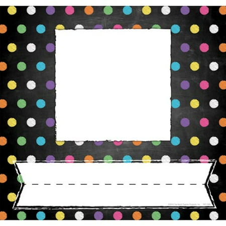 Tom Plate - Chalkboard Dots Picture Plates by Top Notch Teacher Products