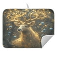 thumbnail image 5 of Ryvnso Magic Deer Dish Drying Mat for Kitchen Countertop 18x24 Large Dish Pad Drainer Rack Dish Sink Mats, 5 of 7