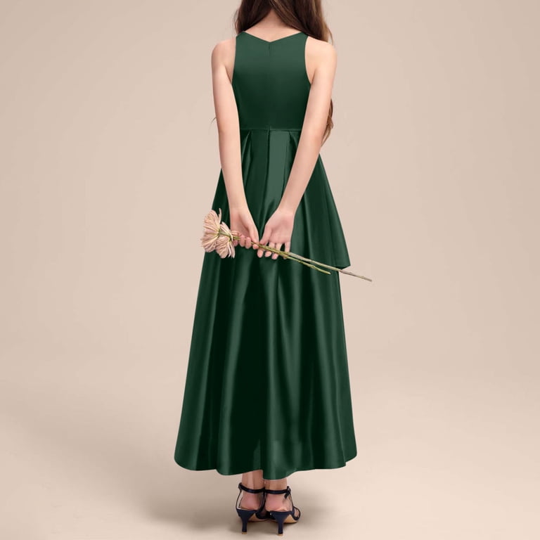 fall salad dressing with maple syrup Junior Bridesmaid Dress Square Neck Satin A-Line Gown with Bow COCOMELODY  B0C7KY63LX