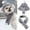 C, variant on Cozy Winter Pet Hat and Scarf Set Knitted Ear Warmer with Ear Holes for Small Dogs and Cats Daily Cold Weather Outdoor Wear