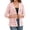 #01Pink, variant on Women's 3/4 Sleeve Bolero Shrugs Crochet Lace Open Cardigan Beige L