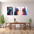 thumbnail image 4 of Hieng Animal Wall Art Canvas Wall Art For Bedroom Yellow,blue Painting Pictures For Living Room Bedroom Kitchen Home Unframed, 4 of 6