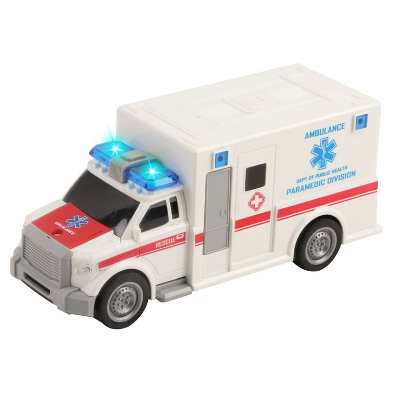 FunBlast Ambulance Toy for Kids with Light & Siren Sound – Pull Back  Friction Power Toy Vehicle for Kids Boys,Girls - Multicolor : :  Toys & Games