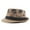 Khaki, variant on Aloohaidyvio George Straw Fedora Hats for Men, Short Brim Summer Beach hat, Vacation Panama Sun Hats