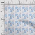 thumbnail image 2 of oneOone Velvet Light Blue Fabric Floral Sewing Material Print Fabric By The Yard 58 Inch Wide, 2 of 5