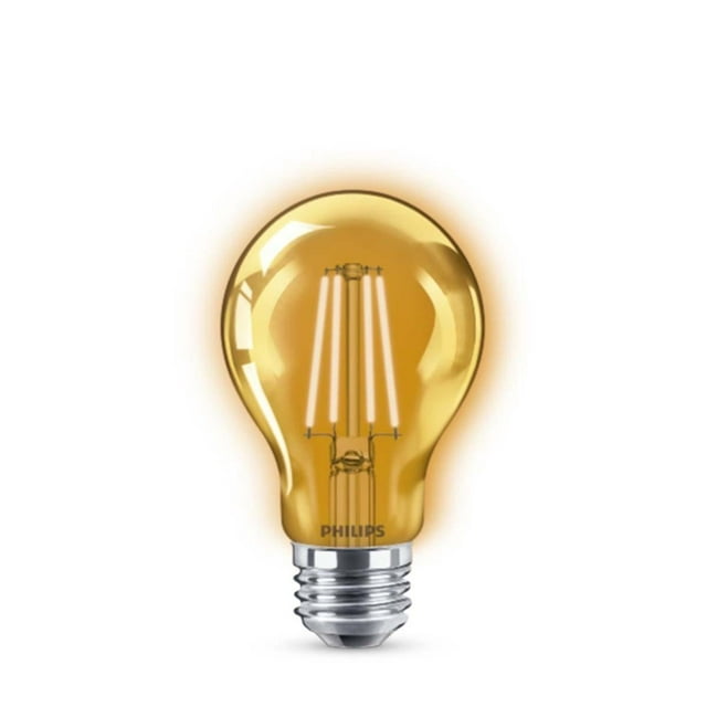 Foco Led A19 Philips 4W Naranja 120V Exterior/Interior