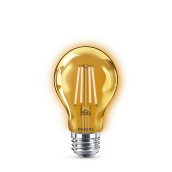 Foco Led A19 Philips 4W Naranja 120V Exterior/Interior