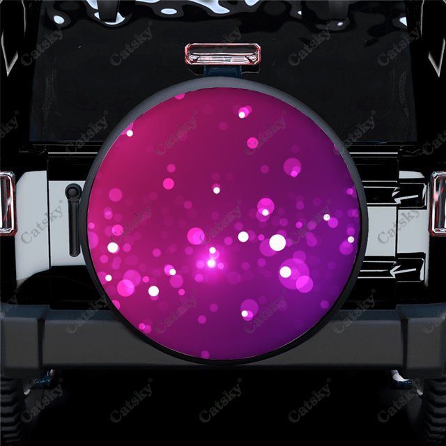 Abstract - Colors Print Spare Tire Cover Waterproof Tire Wheel Protector for Car Truck SUV Camper Trailer Rv 14"-17"