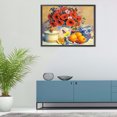 thumbnail image 4 of Cuadros Decorativos Kit de pintura de diamante 5D flor de fruta taladro redondo completo arte de pared DIY (X323) Wdftyju embutido en tela, 4 of 9