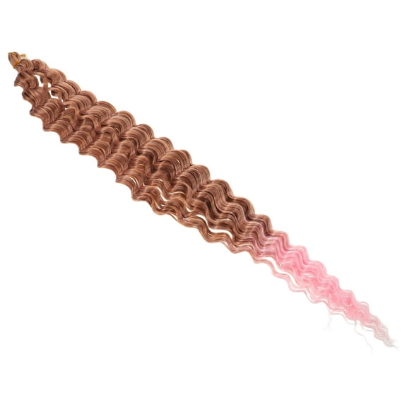 TAILTOSS Deep Wave Curly Hair Extensions Wavy Hair Bundles Synthetic for Women Easy Maintenance 1Set