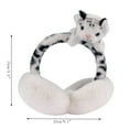 1 Earmuff White Plush Winter Warm Earmuffs Are Soft And Warm Knitted