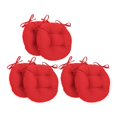 thumbnail image 1 of Blazing Needles Coussin de Chaise Rond en Sergé Capitonné 16 Pouces 16 x 16 Rouge 6 Unités, 1 of 1