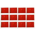 thumbnail image 2 of 12 Pcs A4 Plastic Envelopes Waterproof Clear Document File Pocket Multifunction Popper Folders Tutorial Organizer Pouch Bag School Office Supplies Red, 2 of 9