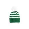 thumbnail image 3 of Voska Kid's Green Red Striped Christmas Beanie Hat Winter Warm Stretchy Knit Ear Cover Cap Unisex Boys Girls Holiday Daily C, 3 of 6