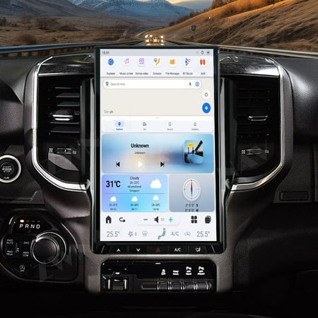 14.4" Tesla Style Screen For Dodge Ram 2019-2024 Car Multimedia Radio Player Android head Unit