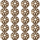 thumbnail image 1 of 20 arandelas convexas redondas de latón para placa trasera, decoración clásica de muebles, pomo de armario de metal para diseño de interiores, puertas, muebles, armarios, bronce, 1 of 9