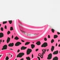 thumbnail image 6 of Barbie Kids Girls Dresses Leopard Print Waist Bag Design Sweatshirt Dress Sizes 5-12, 6 of 7