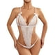 thumbnail image 1 of Gibobby Conjunto de lencería de encaje Lenceria Sexy, Pijama Sexy, Conjunto de Traje de mucama de lencería Sexy para Mujer(Blanco, G), 1 of 5