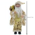 thumbnail image 3 of Muñecos de Papá Noel de pie azules grandes, colgantes navideños 2024, decoración de árbol de Navidad para el hogar, regalos de Navidad para niños, regalos de Navidad, 3 of 5