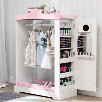 Teamson Kids - Fashion Zebra Prints Irina Jewelry Armoire - Pink