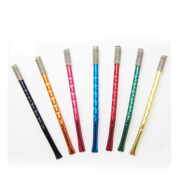 HERBAL TEA ASSORTED COLORS DESIGN STRAW REUSABLE M09 ships from USA