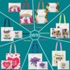 thumbnail image 5 of Bolsas de lona MAFYE, paquete de 30 unidades, para sublimación, color DIY, 5 of 8
