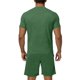 thumbnail image 4 of Camisetas de Manga Completa Hombres Bolsillo de Color Sólido Camiseta de Cuello Redondo de Manga Corta Abierta Completa con Pantalones Cortos de Cintura Elástica para Al Aire Libre, Casual, Uso Diari, 4 of 9