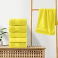 thumbnail image 1 of Fridja Ultra Soft Cotton 5 -Piece Hand Towel Set 29.13x12.99in, Fits for Use in Bathroom, Kitchen, Gym, Spa & General Cleaning, Compact & Lightweight Multi Purpose Hand Towels, Yellow, 1 of 5
