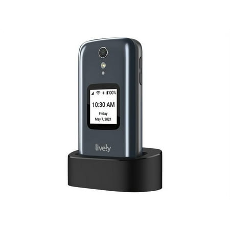 LIVELY Jitterbug Phones Flip2 - Flip Cell Phone for Seniors - Must Be Activated Phone Plan - Not Compatible with Other Wireless Carriers - Graphite Flip Phone
