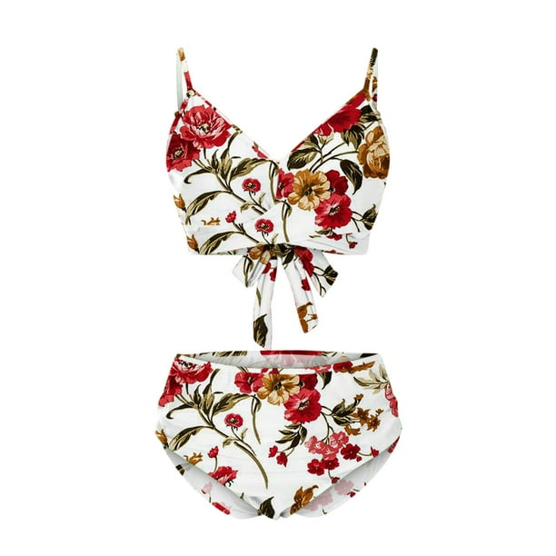 Puntoco Women Swimsuit Clearance,High Breast Contrast Camis Split