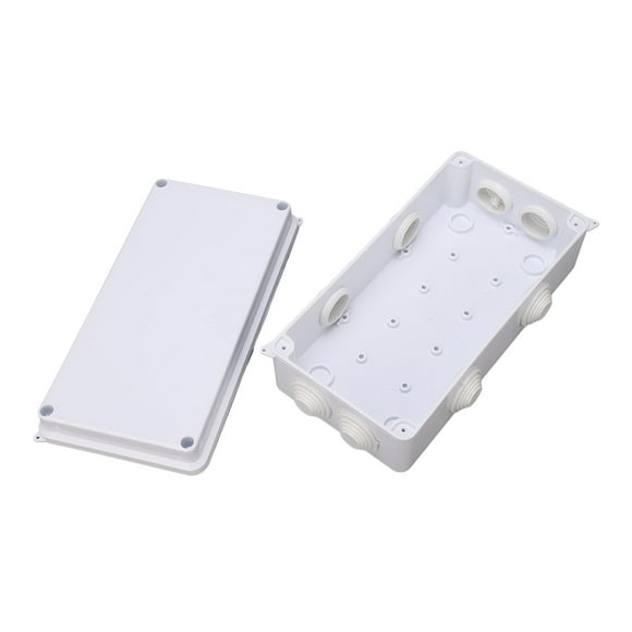 Junction Box, Waterproof Excellent Insulation IP65 Electrical Enclosure Plastic 200x100x70mm Sturdy With Rubber Plug For Residential Wiring