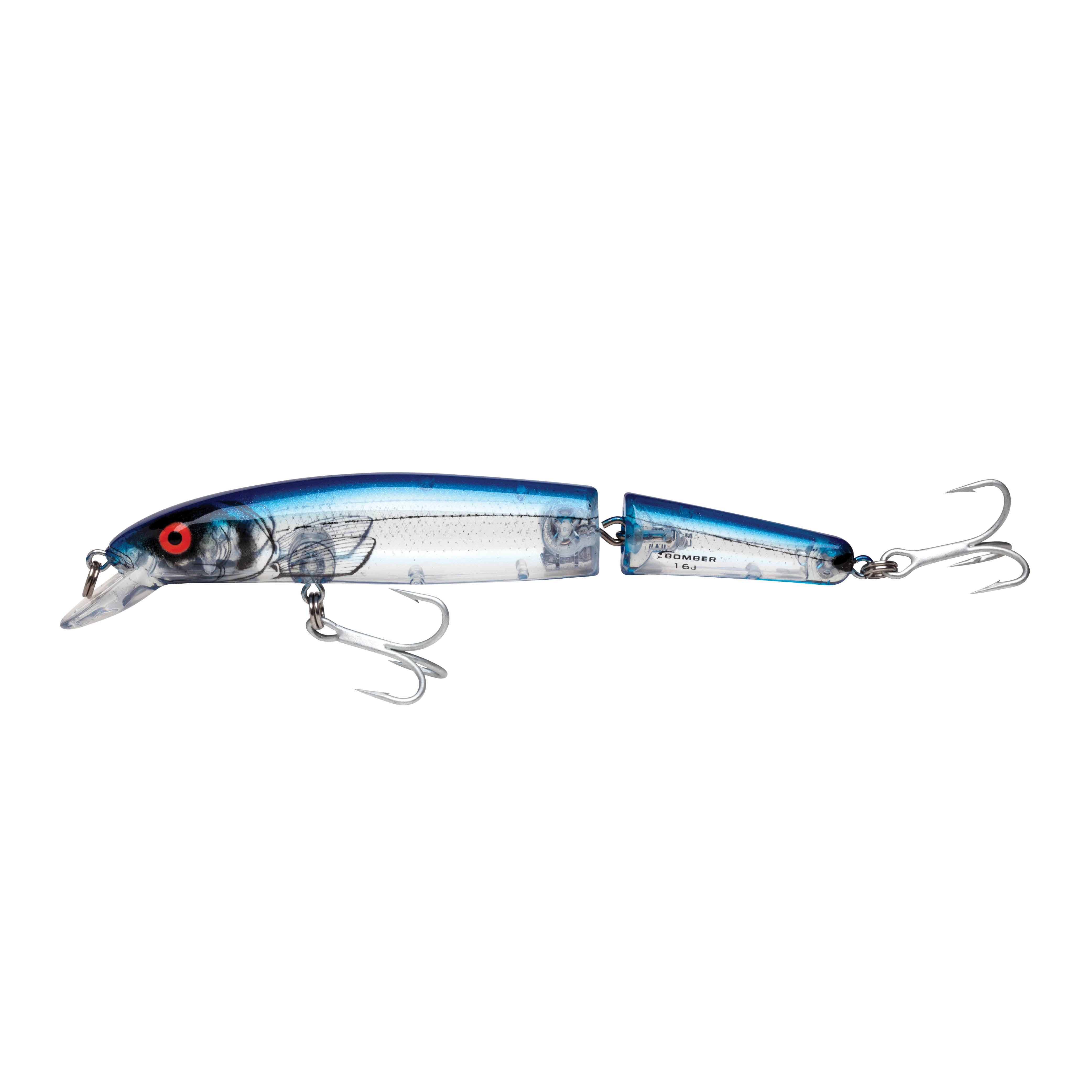 Bomber Magnum Jointed Long A Crankbait 7" Silver Flash Blue Back 1 7/8 oz.
