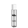 thumbnail image 4 of Lámpara de pie SUNMORY con estantes, cajón, USB y tomas de corriente, 4 of 7