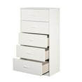Mainstays Classic 5 Drawer Dresser, White