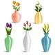 thumbnail image 1 of Jarrones pequeños Juego de imanes para refrigerador de 5 | Mini imanes de jarrón decorativos para nevera, oficina, taquilla | Fuerte sujeción magnética para notas, fotos | Linda decoración de cocina, 1 of 6