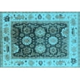 thumbnail image 1 of Ahgly Company Indoor Rectangle Oriental Light Blue Traditional Area Rugs, 7' x 9', 1 of 4