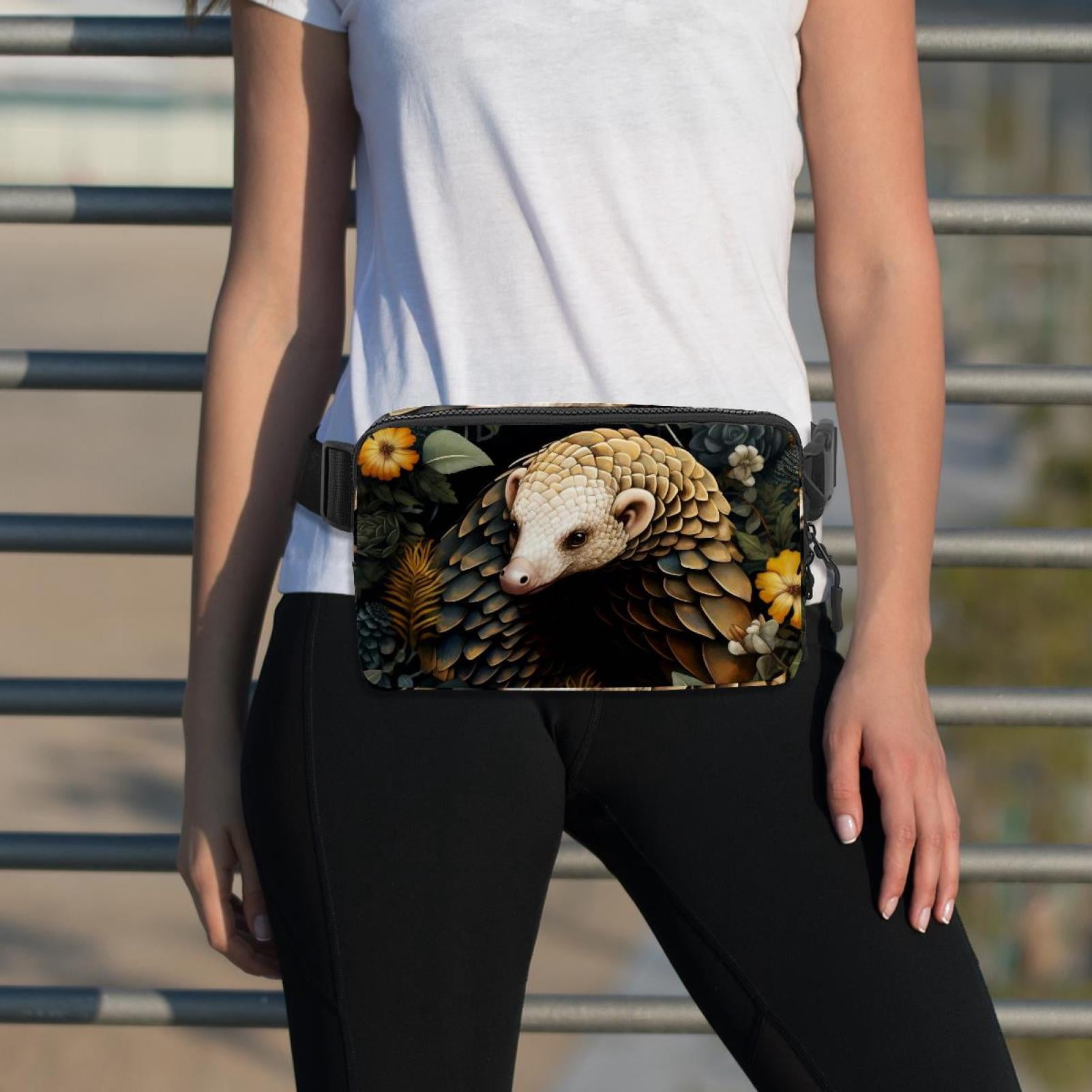 Pangolin Lightweight Adjustable Sling Bag with Extension Strap - Unisex Waist Packs Waist Bags