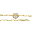 thumbnail image 4 of 14k Yellow Gold 5mm Paper Clip Link Necklace (22"), 4 of 4