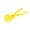 Yellow, variant on Animal-Shaped Snowball Maker Clip Tool, Quick Round Snow & Sand Mold, Long Handle Plastic Design for Outdoor Winter Fun & Year-Round Use