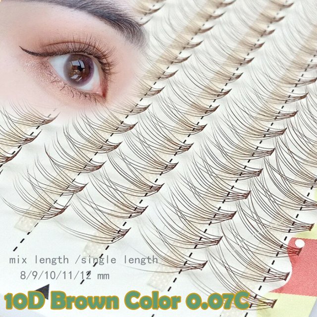 Pestañas individuales, mezcla de pestañas inferiores, forma de cola de pez, pestañas postizas, extensión de hadas, preventilador, volumen ruso, cilios naturales suaves Tan Jianjun unisex