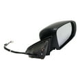 thumbnail image 3 of KarParts360 For Jeep Cherokee 2014-2023 Door Mirror Passenger Side | Power Glass | Heated | Manual Foldaway | Textured Black | Paint To Match Cover | w/ Memory | w/ Puddle Light | Code GUU | CH132142, 3 of 5